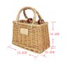 Handmade Basket Bicycle Front Wicker Basket