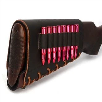 leather buttstock ammo holder